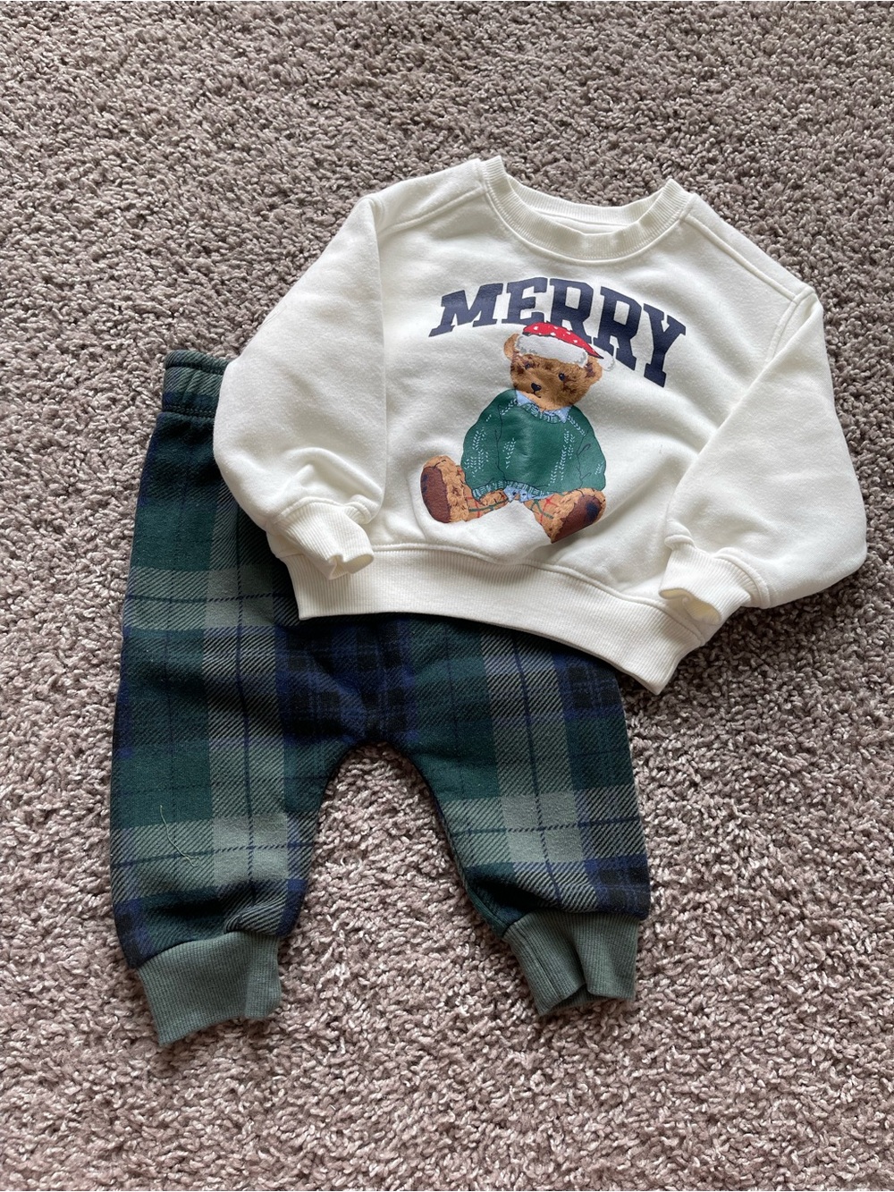 💥Mix &Match -5 for $25💥  NWOT Baby Green Plaid Bottoms - Cozy Toddler Pants